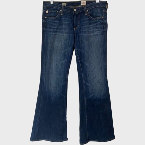 Adriano Goldschmied The Belle Flair Jeans Women's Size 28 Blue Medium Wash Denim - Picture 1 of 11